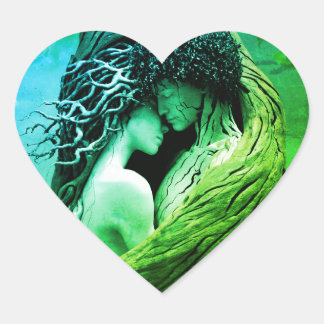 Sticker Cœur Belle autocollante - vibrations positives