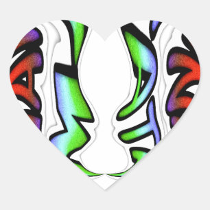 Sticker Cœur Belle conception Extraordinaire ont une belle jour