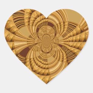 Sticker Cœur Belle Giraffe extraordinaire vectorielle Kaleidosc