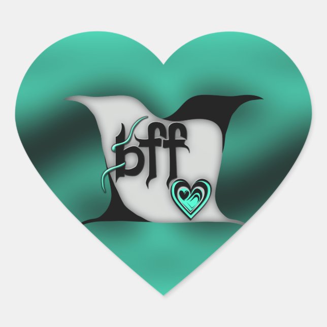 Sticker Cœur bff ~ tourterelles (Devant)