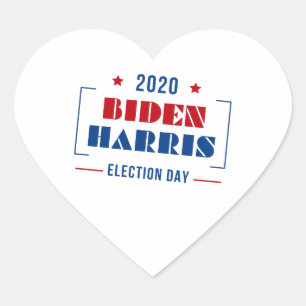 Sticker Cœur Biden Harris 2020