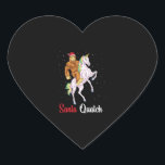 Sticker Cœur Bigfoot Sasquatch Christmas<br><div class="desc">Bigfoot Sasquatch Christmas</div>