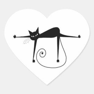 Sticker Cœur Blacksy Kitty 8