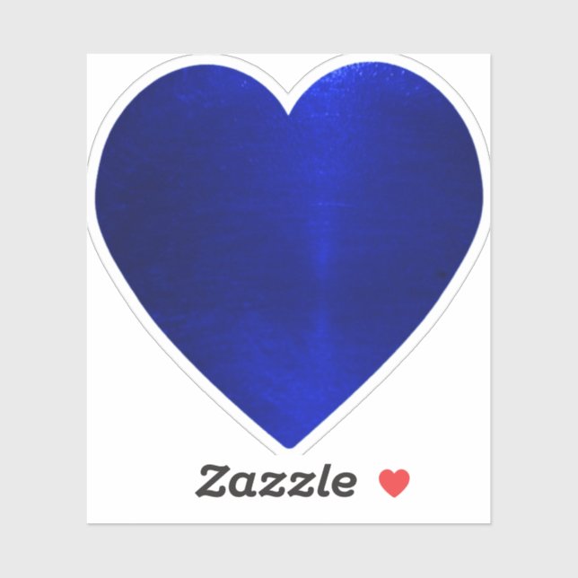 Sticker Coeur Bleu (Feuille)