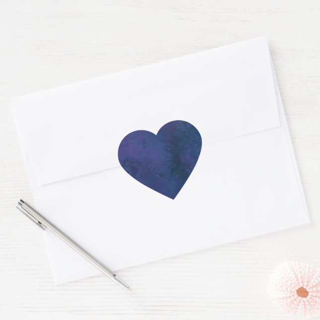 Sticker Cœur blue (Enveloppe)