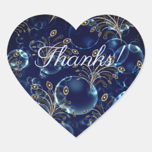 Sticker Cœur Blue lenses