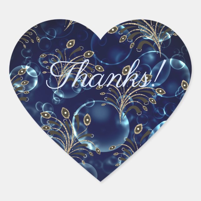 Sticker Cœur Blue lenses (Devant)