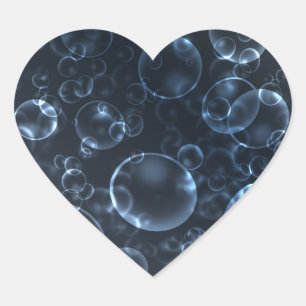 Sticker Cœur Blue lenses