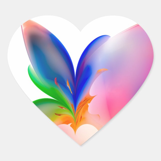 Sticker Cœur Boîte cadeau Big Bow (Devant)