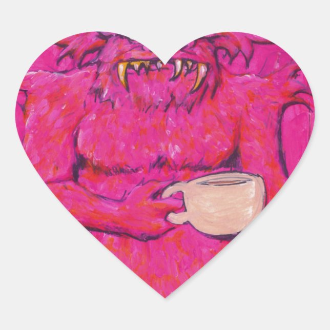 Sticker Cœur Bonjour ! (Devant)