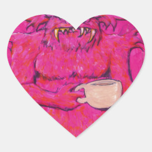 Sticker Cœur Bonjour !