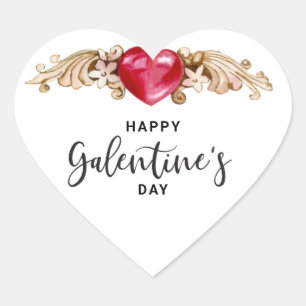 Sticker Cœur Bonne fête des Galentines