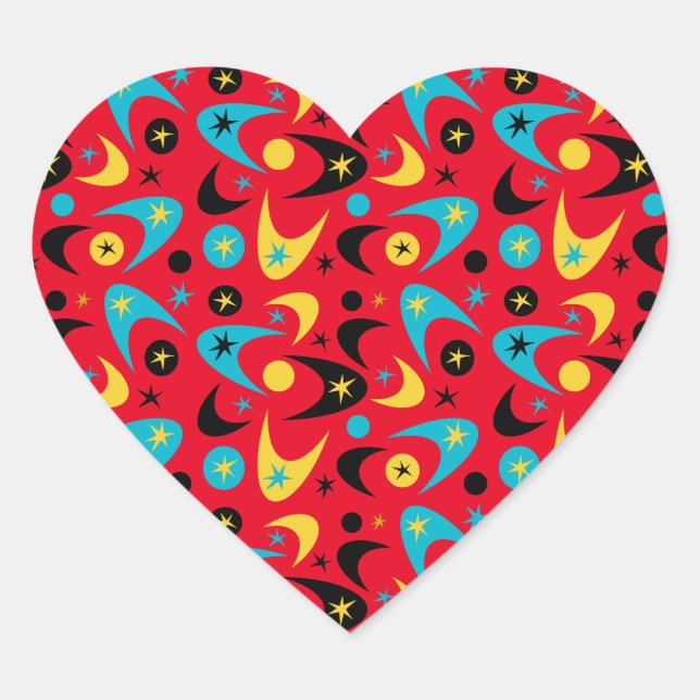 Sticker Cœur Boomerangs (Devant)
