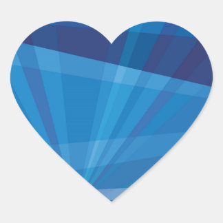 Sticker Cœur Bord de mer nocturne et lunaire