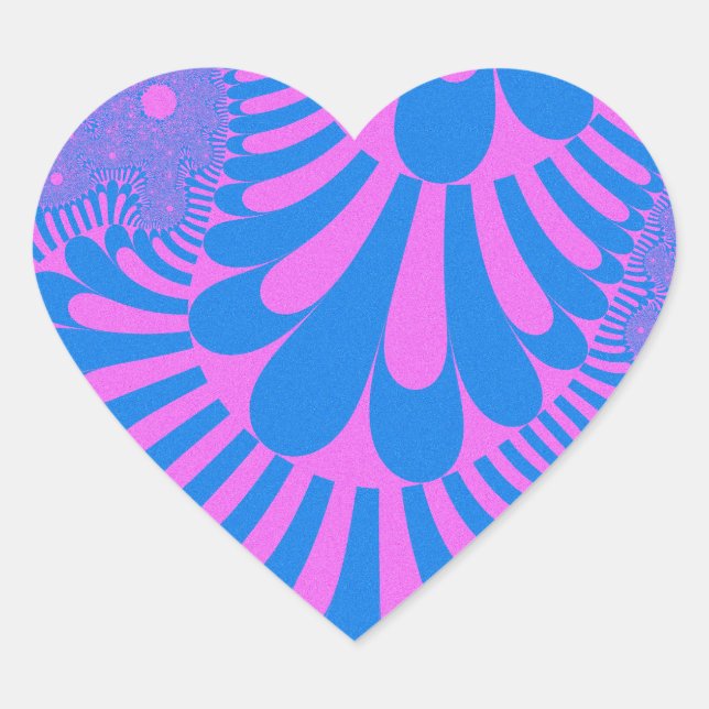 Sticker Cœur Boucle de bonbons en coton (Devant)