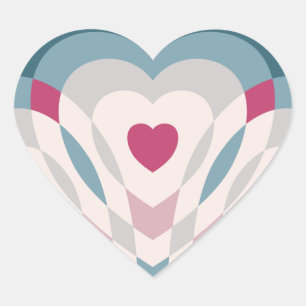 Sticker Cœur Bouton