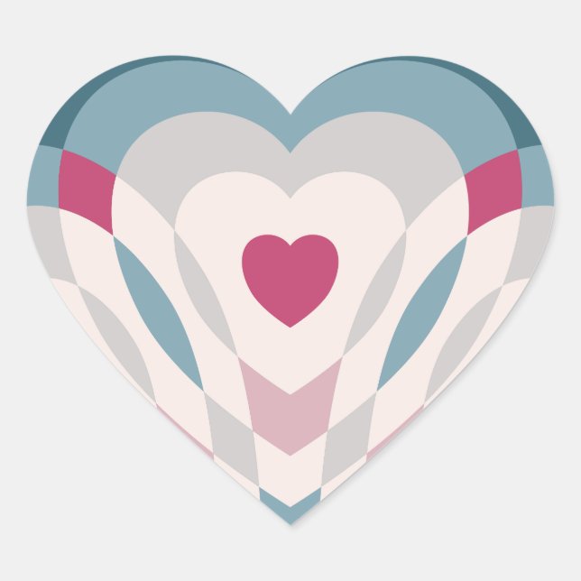 Sticker Cœur Bouton (Devant)