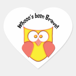 Sticker Cœur Bravery Cute Owl