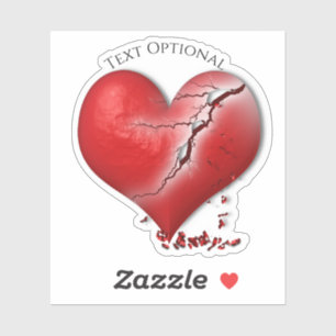 Sticker Coeur brisé anti Saint Valentin