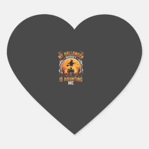 Sticker Cœur Budget de frisson d'Halloween
