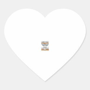Sticker Cœur Bulldog Ange Gardien Vintage T-Shirt pour Amoureux