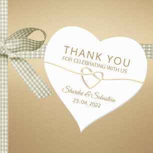 Sticker Cœur Cadeau de mariage romantique