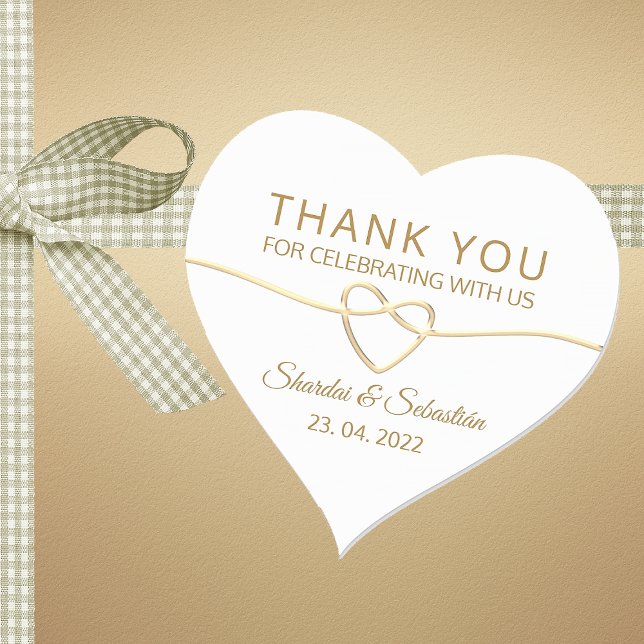 Sticker Cœur Cadeau de mariage romantique (Créateur téléchargé)