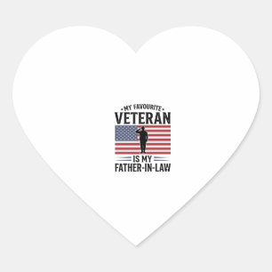 Sticker Cœur Cadeau de père vétéran Loi Patriotique Vintage Des