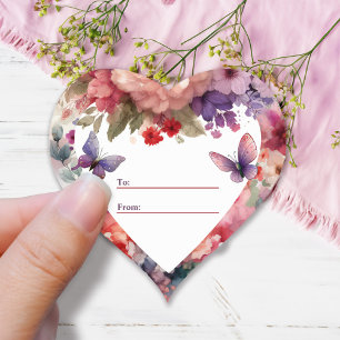 Sticker Cœur Cadeau de premier anniversaire pour bébé fille fée