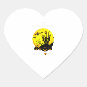 Sticker Cœur Cadeau d'Halloween Golden Retriever Lover