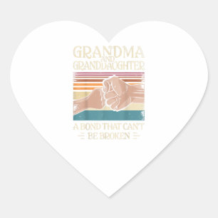 Sticker Cœur Cadeau Grandma Et Grandgirl