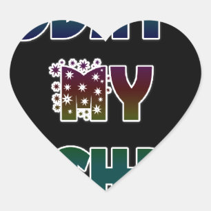 Sticker Cœur Cadeau Hakuna Matata Aujourd'hui est mon anniversa