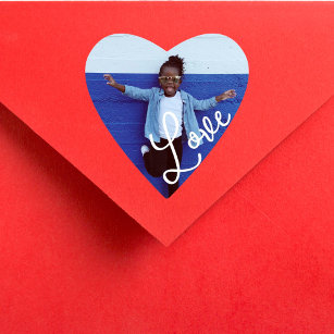 Sticker Cœur Calligraphie du coeur et de l'amour