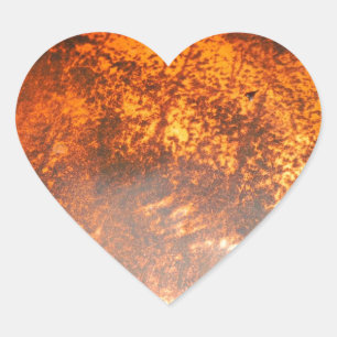 Sticker Cœur Camion vintage Junk rouge et orange