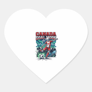 Sticker Cœur Canada Mode de but squelette attaquant nations dyn