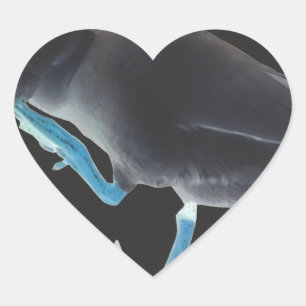 Sticker Cœur Canard avec texte Je me suis réveillé comme ça et