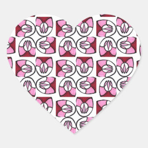 Sticker Cœur Candy Swirl