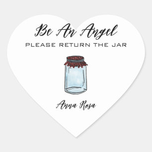 Sticker Cœur *~* Canning Jar AP30 Retour jar Canning Mason