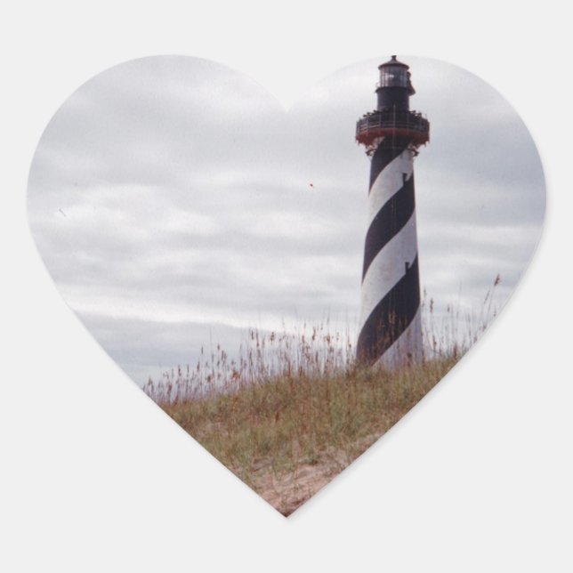 Sticker Cœur Cape Hatteras Lighthouse (Devant)