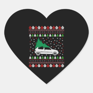 Sticker Cœur Car Christmas