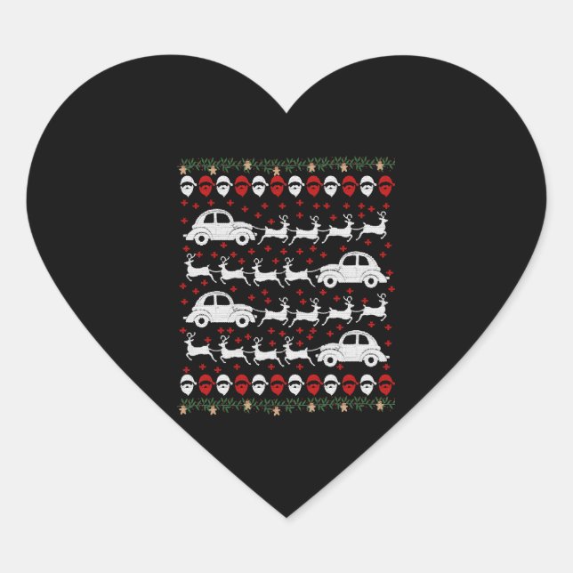 Sticker Cœur Car Christmas (Devant)