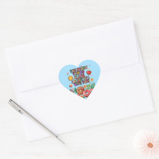 Sticker Cœur Cartes de Saint-Valentin pour la salle de classe D