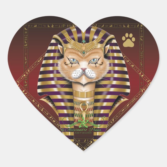 Sticker Cœur CATankhaMEOW (Devant)