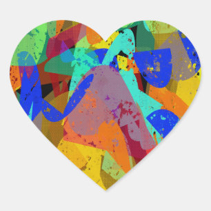 Sticker Cœur Célébrez l'amour queer pour la fierté