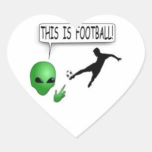 Sticker Cœur C'est du football