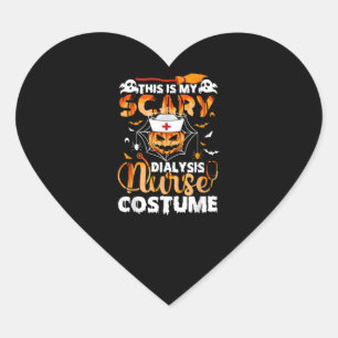 Sticker Cœur C'Est Mon Costume Infirmière D'École D'Effrayant H