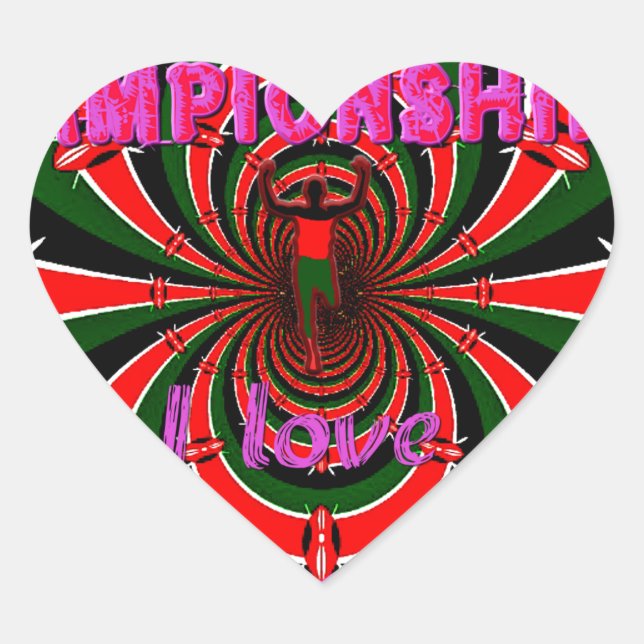 Sticker Cœur Championnats du monde d'athlétisme du Kenya : Drap (Devant)