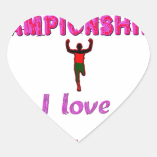 Sticker Cœur Championnats du Monde d'Athlétisme Kenya Coureur :