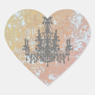 Sticker Cœur Chandelier de coco - CHANGER DE COULEUR / FORME / 