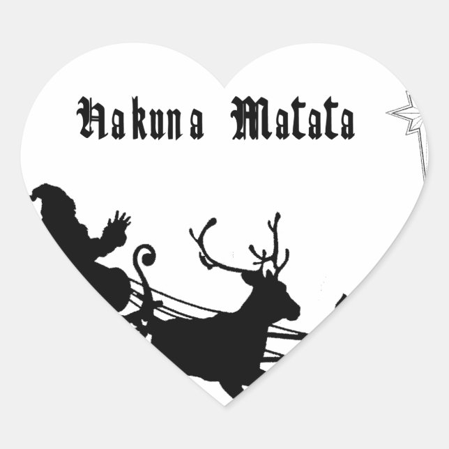 Sticker Cœur Chanter le long de Noël - Carols & Festive Joy (Devant)